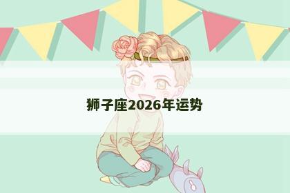 狮子座2026年运势 狮子座2026年运势
