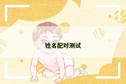 姓名配对测试