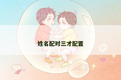 姓名配对三才配置
